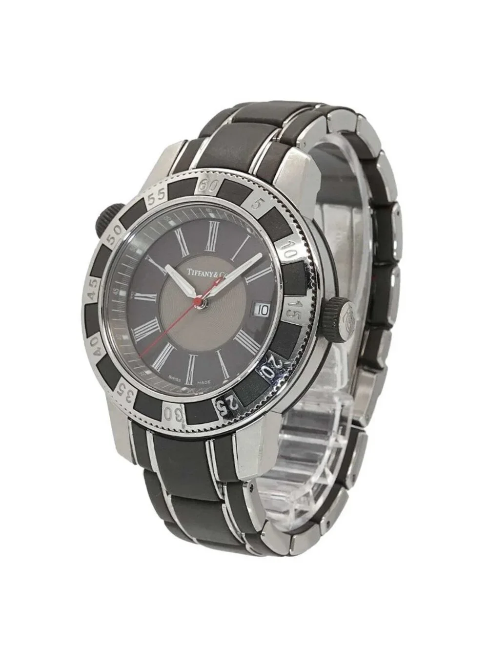 Tiffany & Co Mark Watch Date Gray Quartz